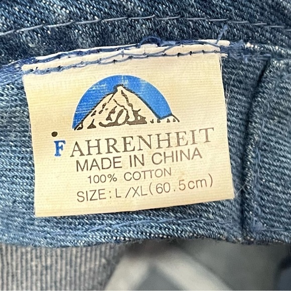 Vintage 1990’s Denim TBS Bucket Hat Turner Broadcasting TV Station Warner Bros - Picture 3 of 10